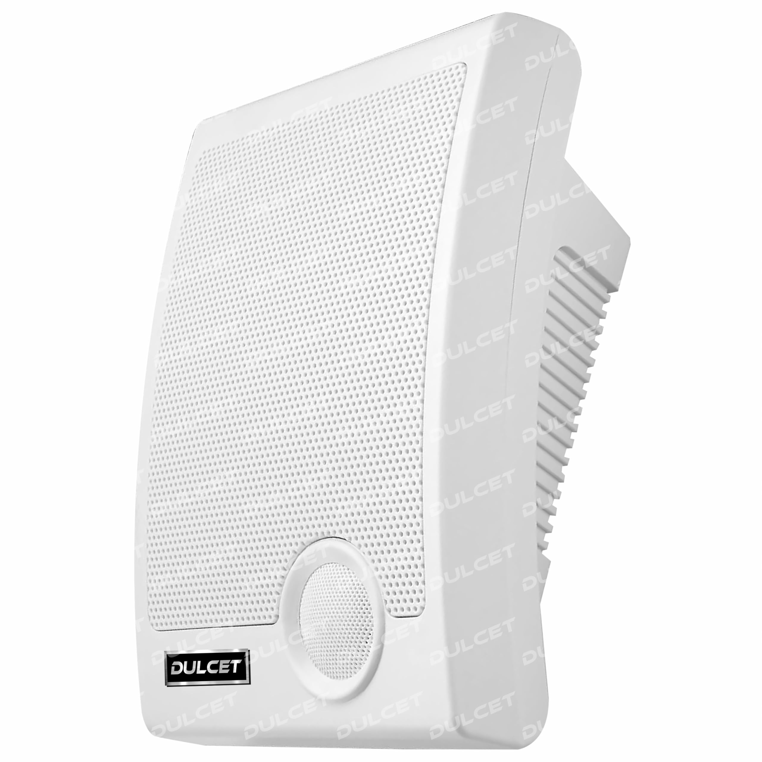 Dulcet DC-WS15X 15W 2-Way White Indoor Wired Wall Mount Speaker with Inbuilt Tweeter & Dual Input Support for 8 Ohm & 100V Line input Ideal for Homes, Offices, Retail Stores, Cafés & Commercial Spaces