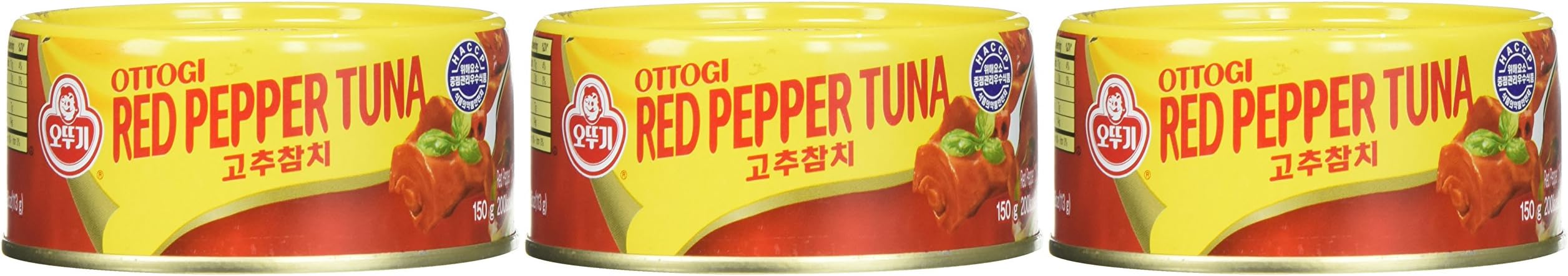 Ottogi Red Pepper Tuna 5.29oz.X3can / 고추참치 150gX3캔 팩