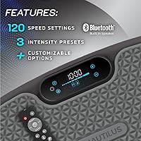 Vista 4 de Nautilus Vibratone Pro Vibration Plate - Plataforma de ejercicio y fitness para cuerpo completo, fuerza muscular, circulación