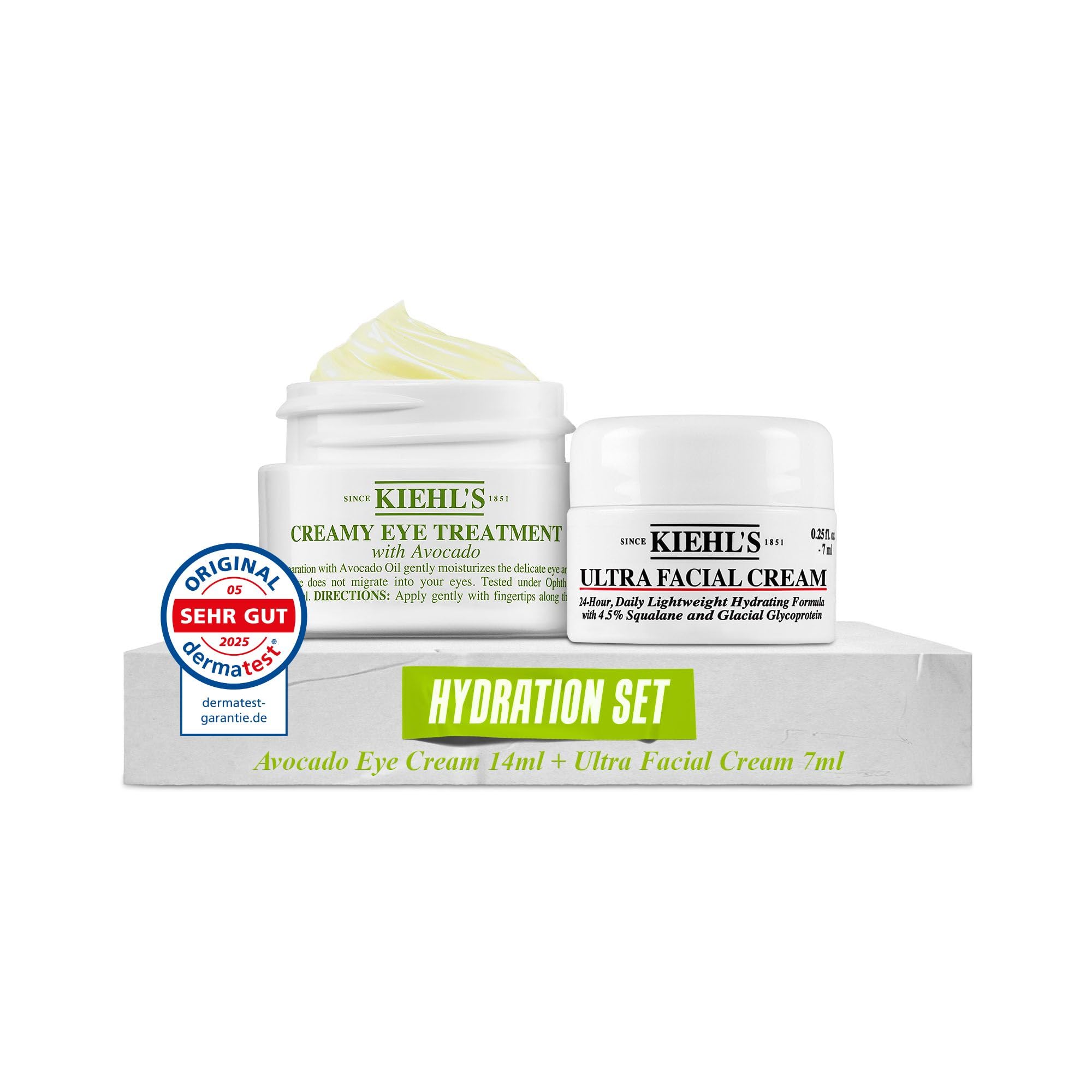 KIEHL'S Avocado Eye Cream Ultra Facial Cream Set 24H Feuchtigkeit 72h