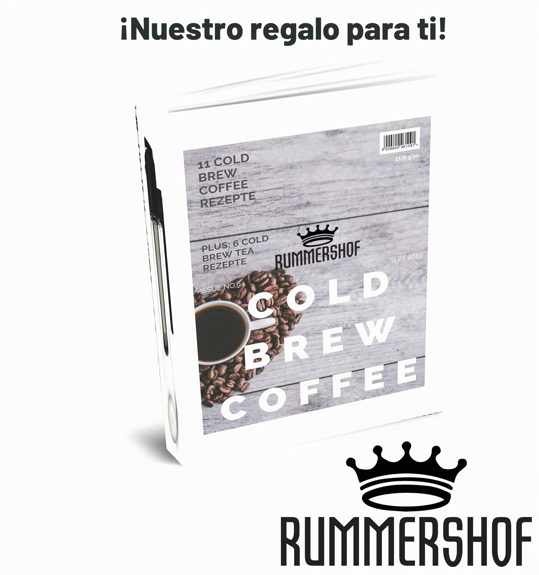 Cold Brew Coffee Maker 1l - sin BPA (Hecho de Tritan)