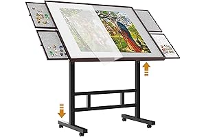 Concealed Puzzle Table for 1500 Pieces: Adjust Height for Comfort