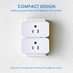 meross Smart Plug, Compatible with Apple HomeKit, Alexa, Google Assistant, SmartThings, Voice Control, Timer & Schedule, 2 Pack