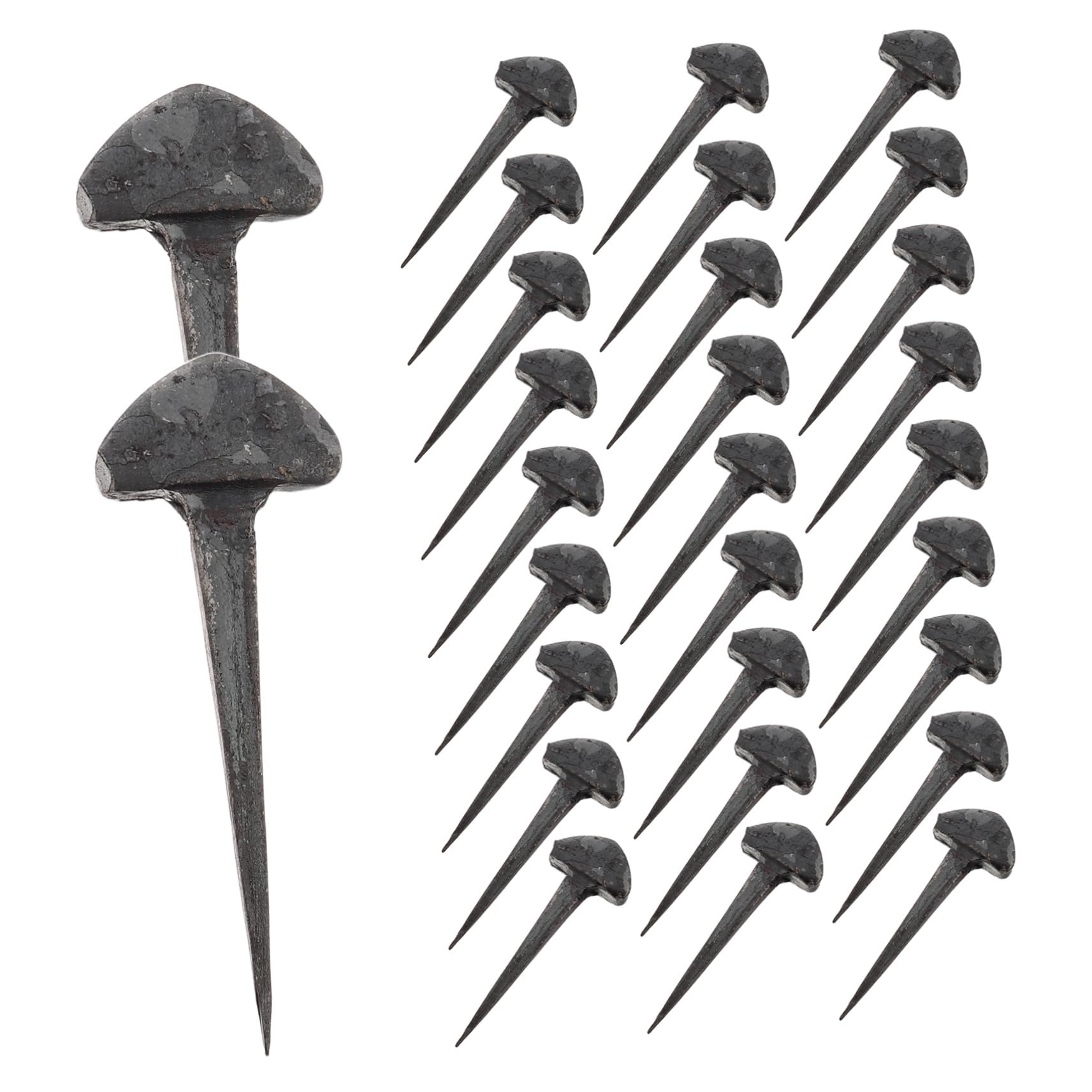 CIMAXIC Horseshoe Nails for Equestrian Sports 50pcs Horse Training Nail Set Iron Horseshoe Pegs Versatile Hoof Equipment