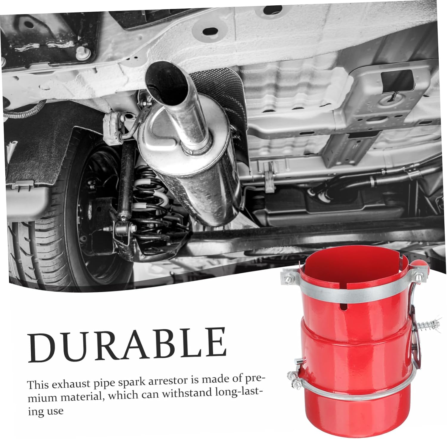 Holibanna Exhaust Spark Arrestor for Motorcycle Fire Prevention Device for Dirt and Protects Areas Ensures Safe Exhaust Function