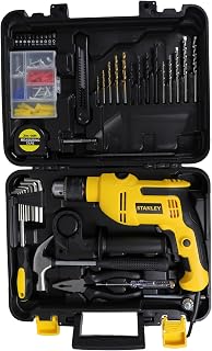 STANLEY SDH550KPA-IN 550W 13mm CORDED HAMMER DRILL MACHINE & HAND TOOL KIT for Home, DIY & Professional Use (120-PIECES) -... Price In India