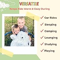 Vista 2 de Snugglefurs Polar Bear Stuffed Animal 28'' White Plush Blanket Large Teddy Bear Stuffed Animal Bear Sensory Blanket for Calming Bear Plush