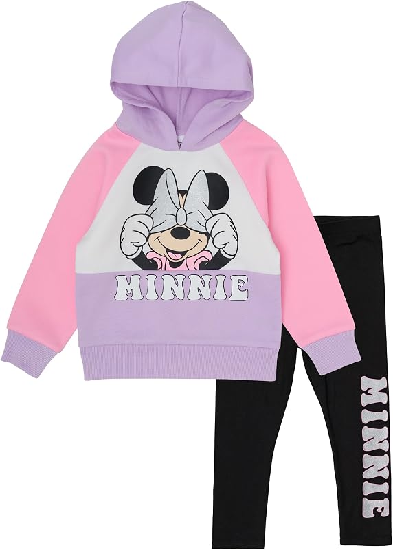 Disney Minnie Mouse Girls� Fleece Hoodie and Legging Set | 2-Piece Outfit