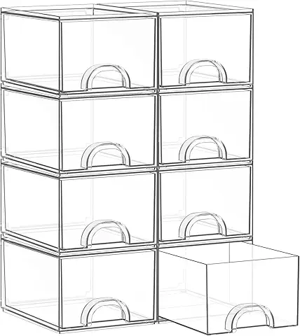 Stackable Clear Storage Drawers