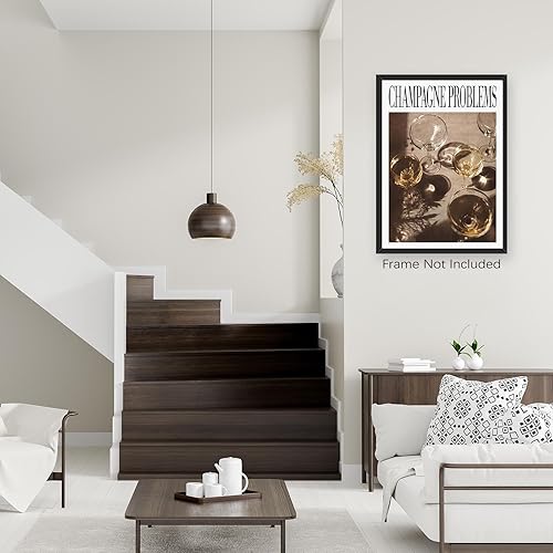 Miniatura 5 de UNXIS Póster vintage de Taylor con temática de champán, impresiones estéticas de álbum de música, copas de champán, arte de pared, 16 x 24 pulgadas,