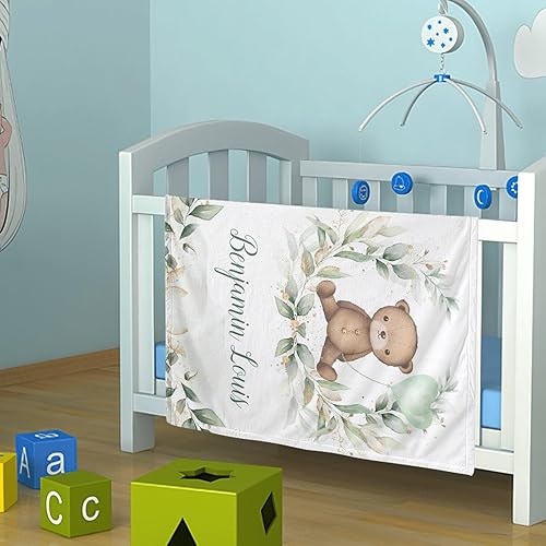 Miniatura 2 de Mantas de bebé personalizadas para niños con nombre, mantas de bebé personalizadas con nombre para niños, el mejor regalo para bebé, franela de