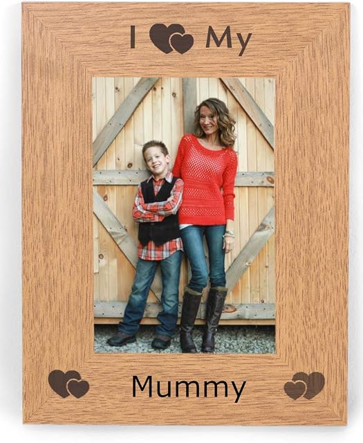 I Heart My Mummy Love 6x4 Portrait Picture Photo Frame Photoframe Gifts From Son Daughter Kids Birthday