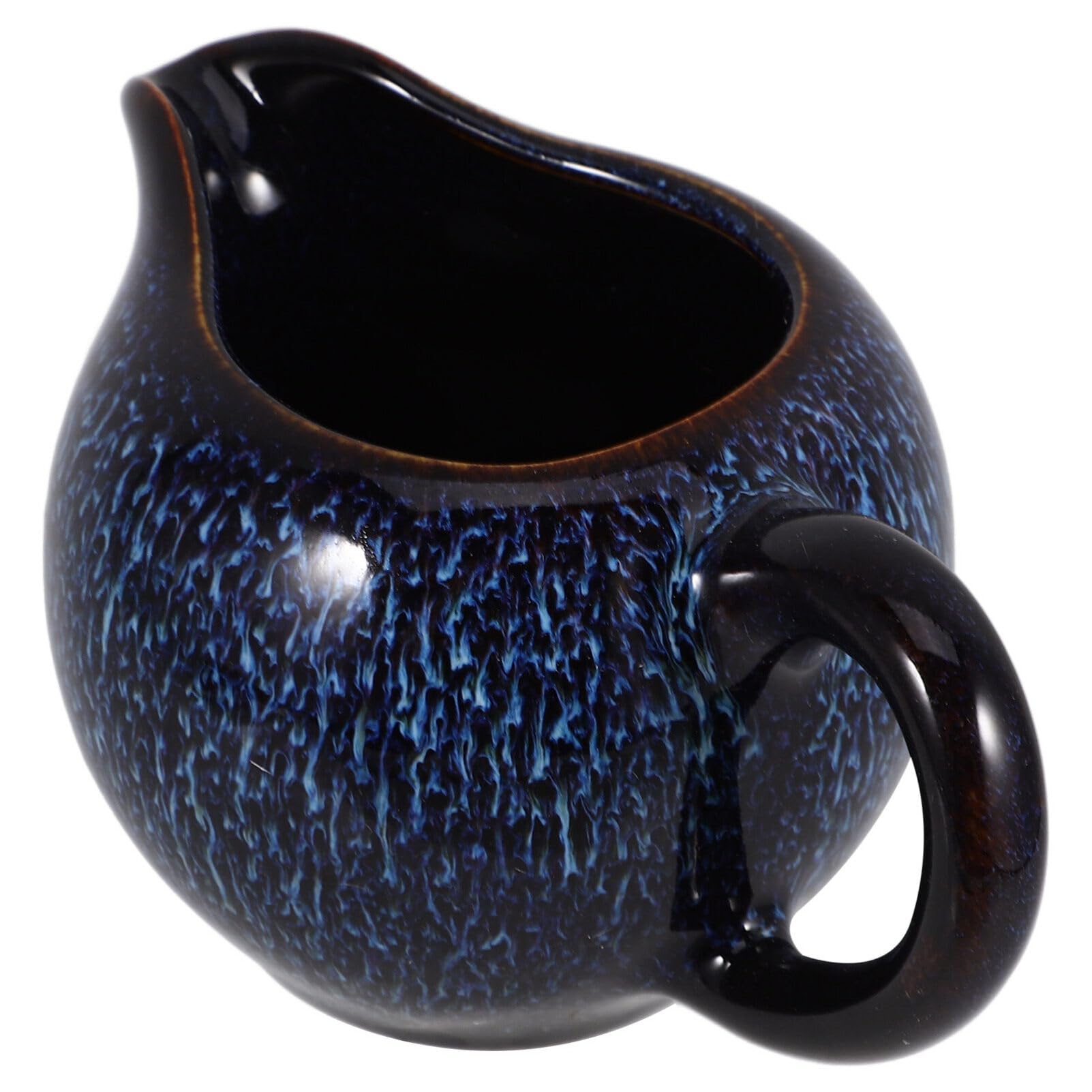 HOLIDYOYO Elegant Ceramic Milk Jug Handle Coffee Creamer Pitcher Multi-use Pitcher for Milk Cream Sauce