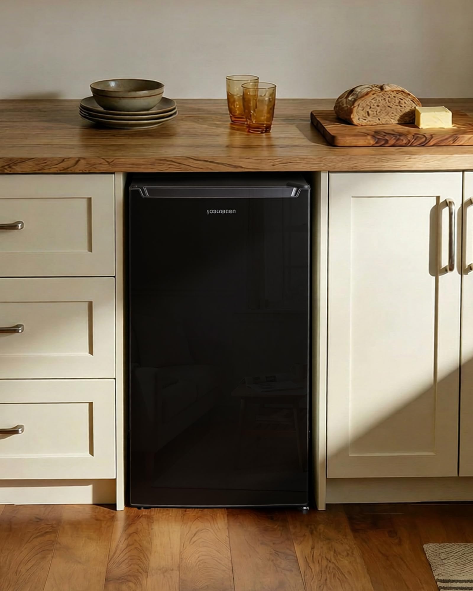 Upstreman CR85 Kühlschrank 85L Ohne Gefrierfach 0-12°C 5-stufige Temperaturregelung LED-Beleuchtung 39 dB Leise Energiesparend