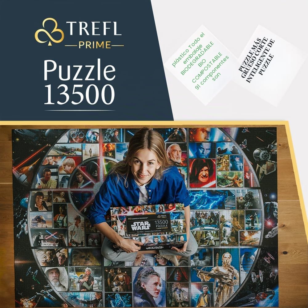 Trefl Prime - Puzzle UFT: Star Wars, Universe Epic Collection - 13 500 Piezas, puzle Grande, cartón más Grueso, bío, Eco, Entretenimiento para Adultos y para niñas y niños Desde los 12 años