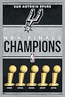 Vista 11 de Trends International NBA San Antonio Spurs - Póster de pared de Champions 23, 34 pulgadas de largo x 22.4 W, versión premium sin marco