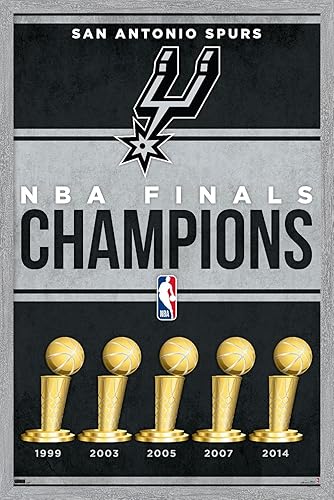 Miniatura 9 de Trends International NBA San Antonio Spurs - Champions 23 Wall Poster, 22.4L x 14.7W, Blonde Framed Version