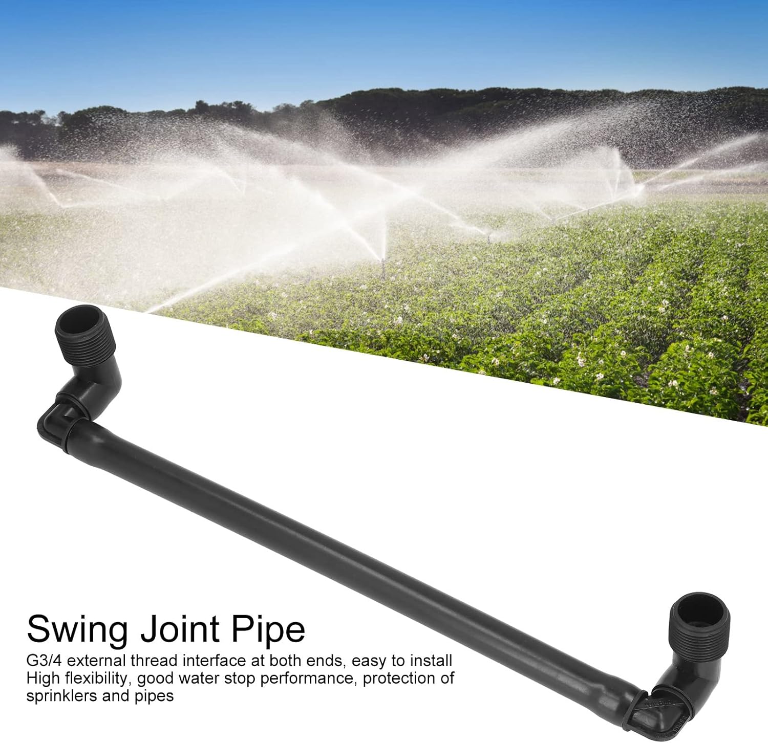 5PCS G3/4 External Thread Swing Joint Pipe Rotatable Swing Joint Assembly Lawn Irrigation Tool