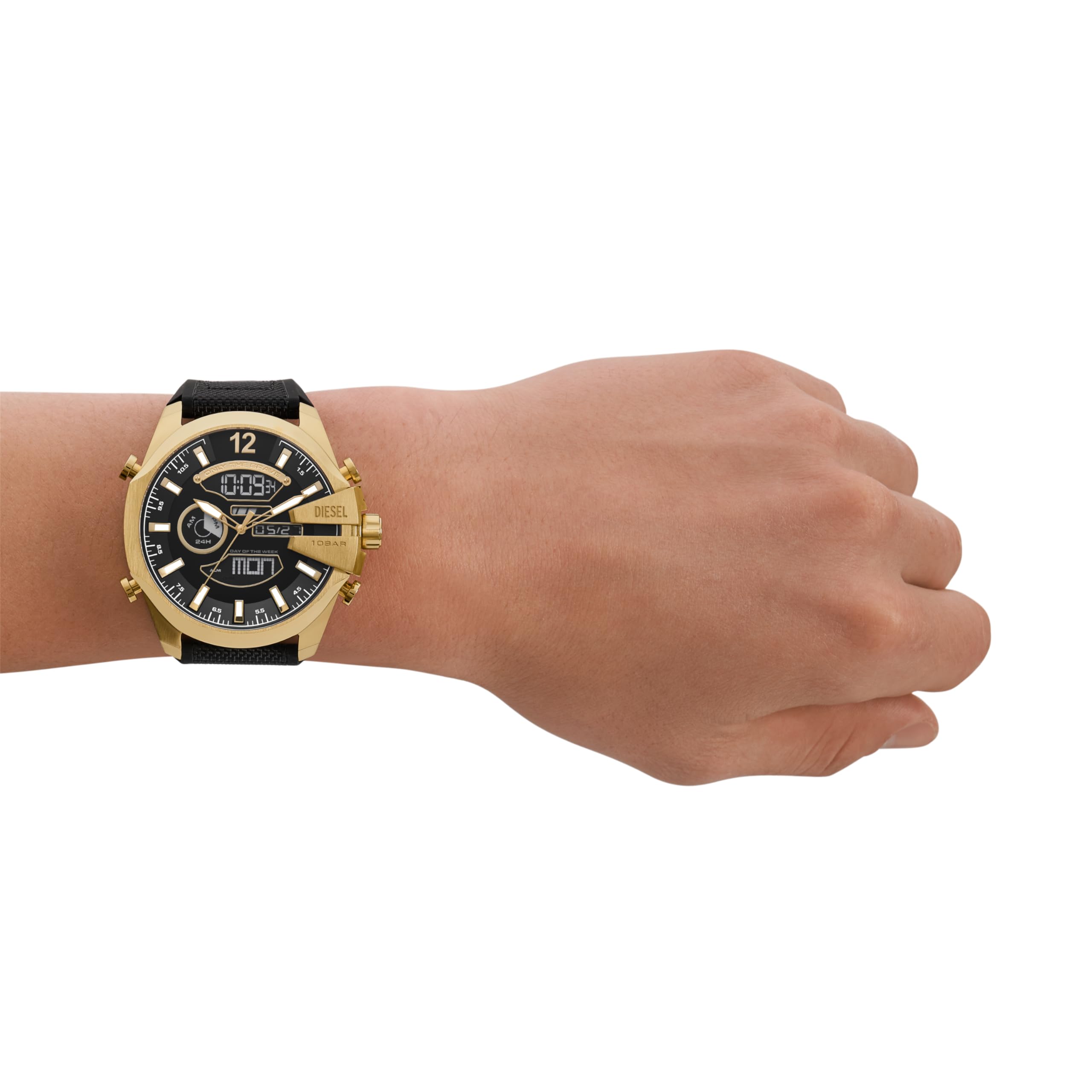 Diesel Mega Chief Black Watch DZ4634 : Amazon.in: Fashion