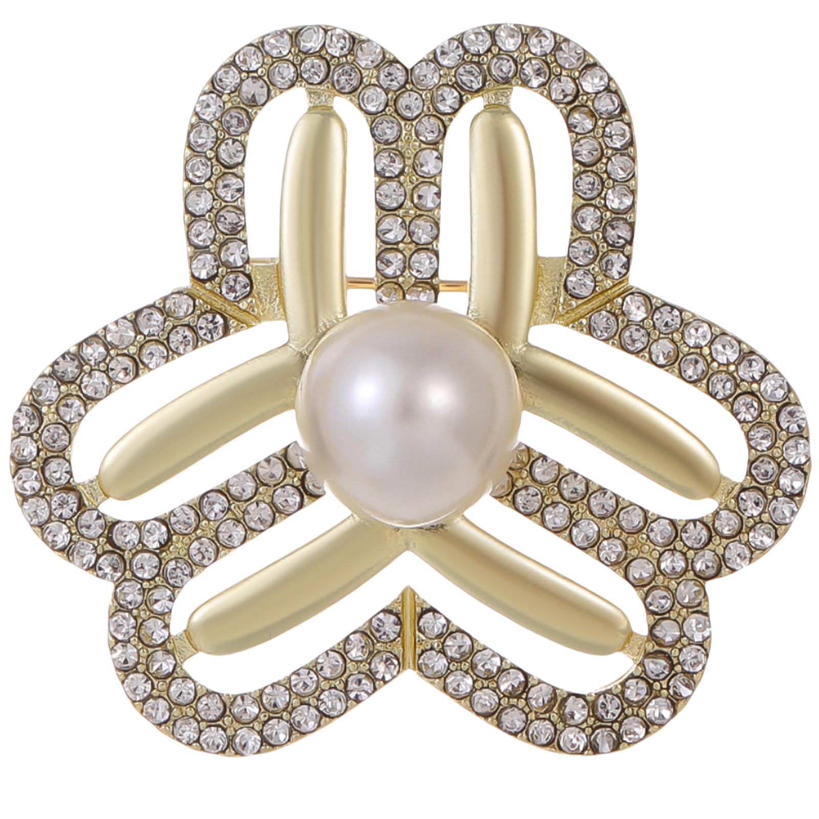 FAIRYGATE Rhinestone Brooch Clothing Jewellery Accessories Fashion Elegant Shiny Crystal Teardrop Brooches Wreath Pendent Lapel Pin，B36 — view 42