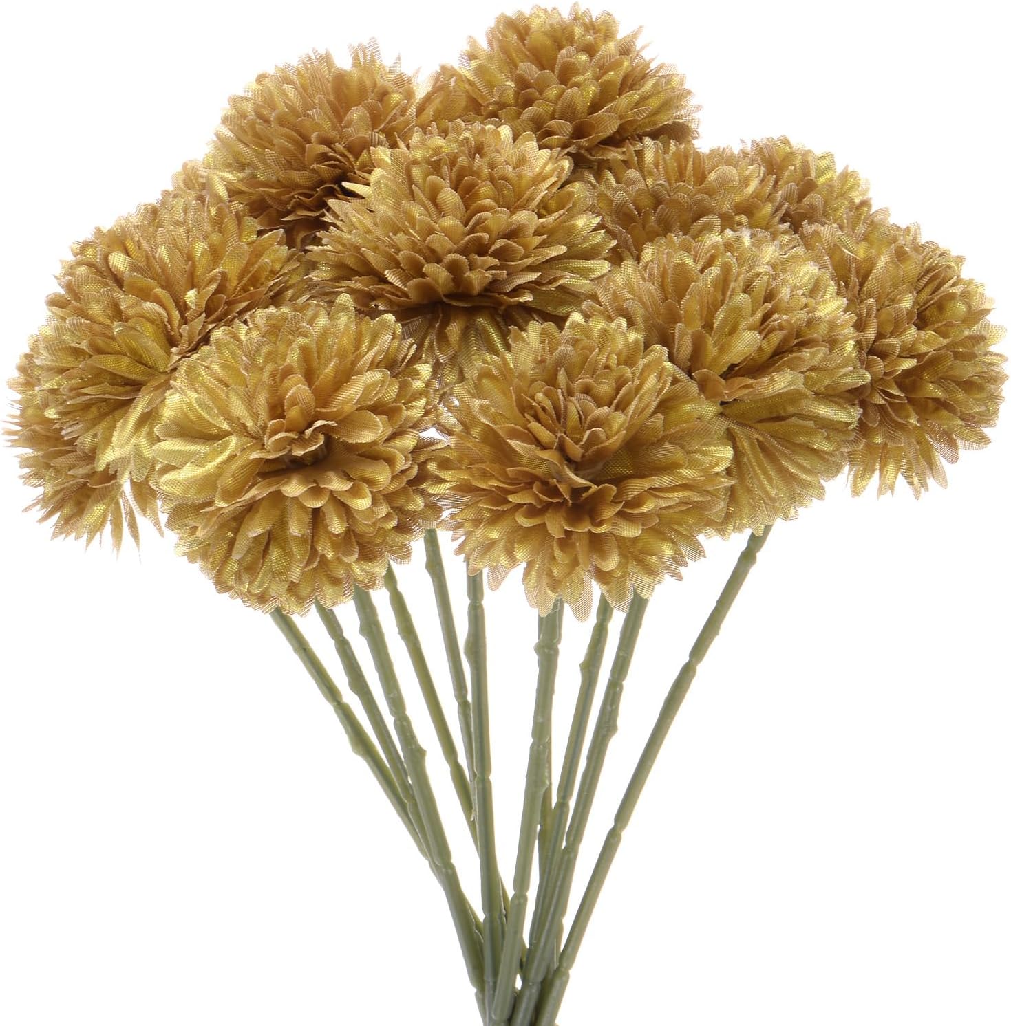 M METERXITY 12Pack Artificial Chrysanthemum Ball Flowers