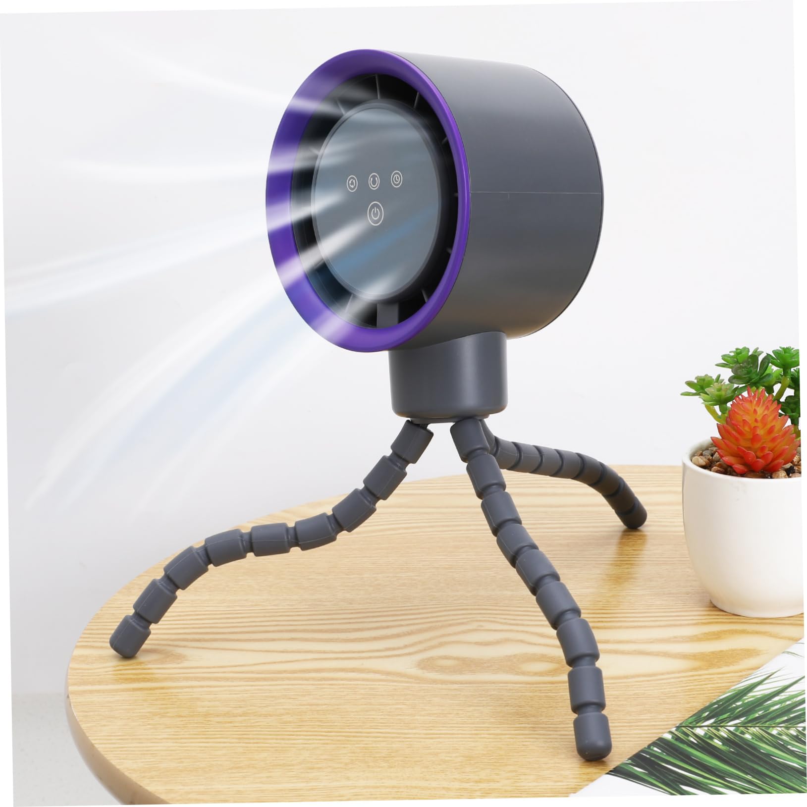 Ventilateur Rechargeable pour Poussette Bébé à Trépieds, Abs