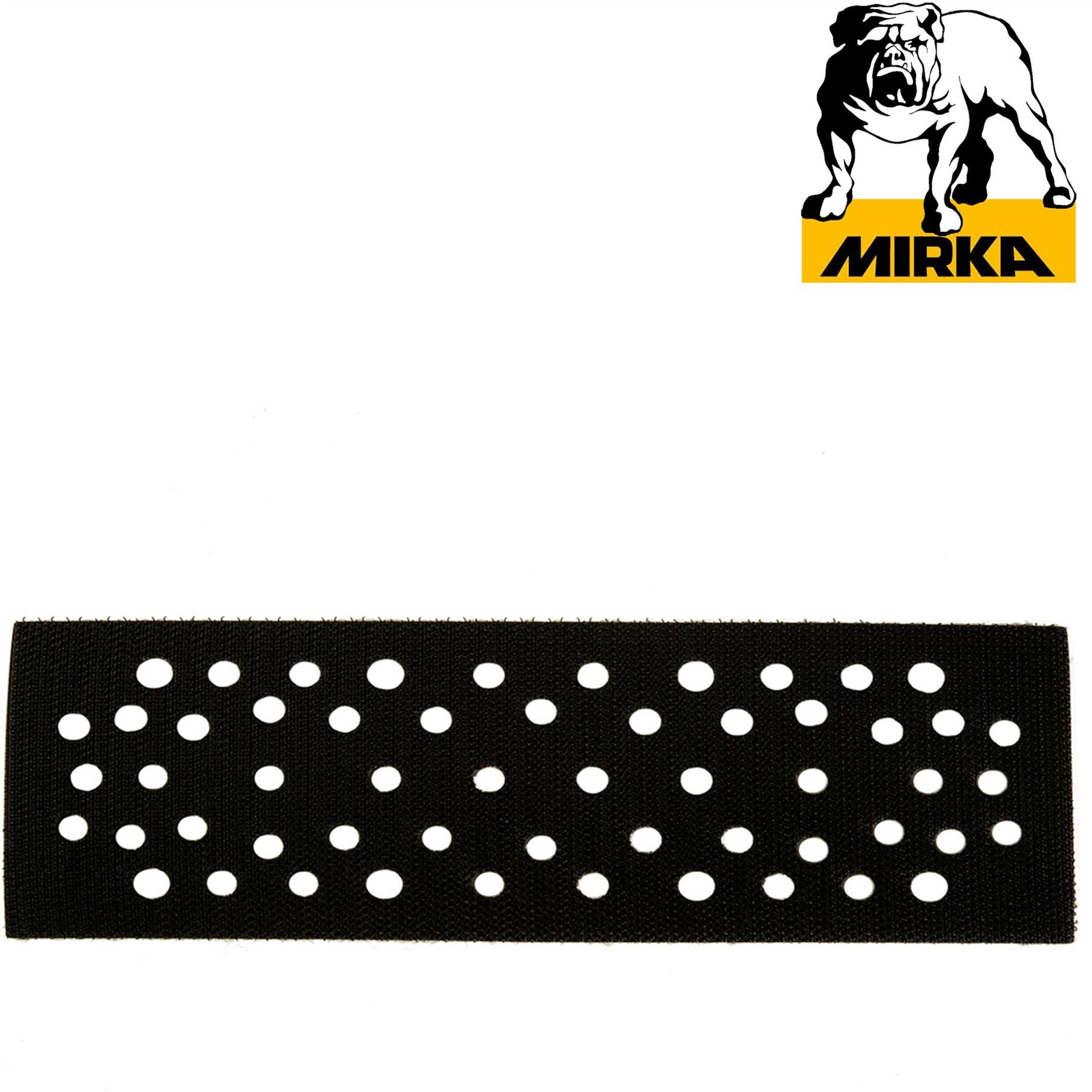Mirka 8299702011 70x198mm x 3mm Vacuum 56 Hole Sanding Machine Backing Pad Saver This pad saver for backing pads has a 3 mm protective interface