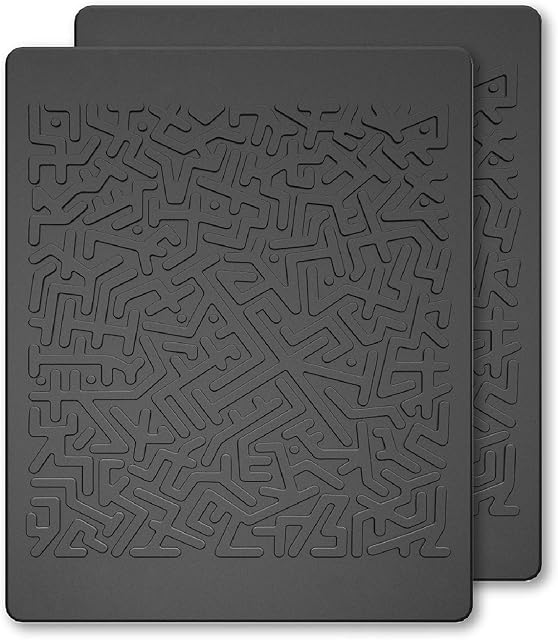 JIMISHA Anti Slip Pad Magic Sticky Gripping Pad Sticky Gel Pad Multifunctional Fixate Gel Pads Non-Slip Mounting Pad Cell Pad, 6.3 x 5.1 inch (2 Pack)