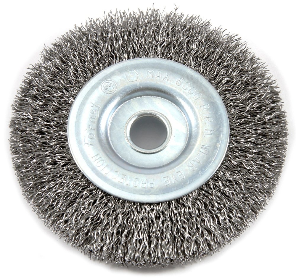 Forney Wire Wheel Brush - Coarse & Durable -4