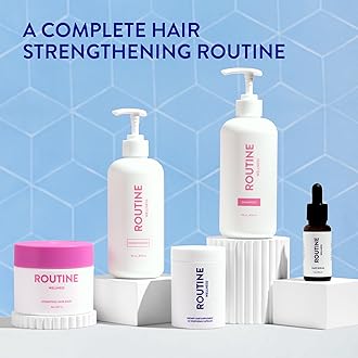Routine Wellness Anti-Thinning Shampoo for Thinning Hair - Biotin DHT Blocker Women & Men - Color Safe Shampoo for Hair Loss & Healthy Growth - Lavender & Cedar - 14oz
