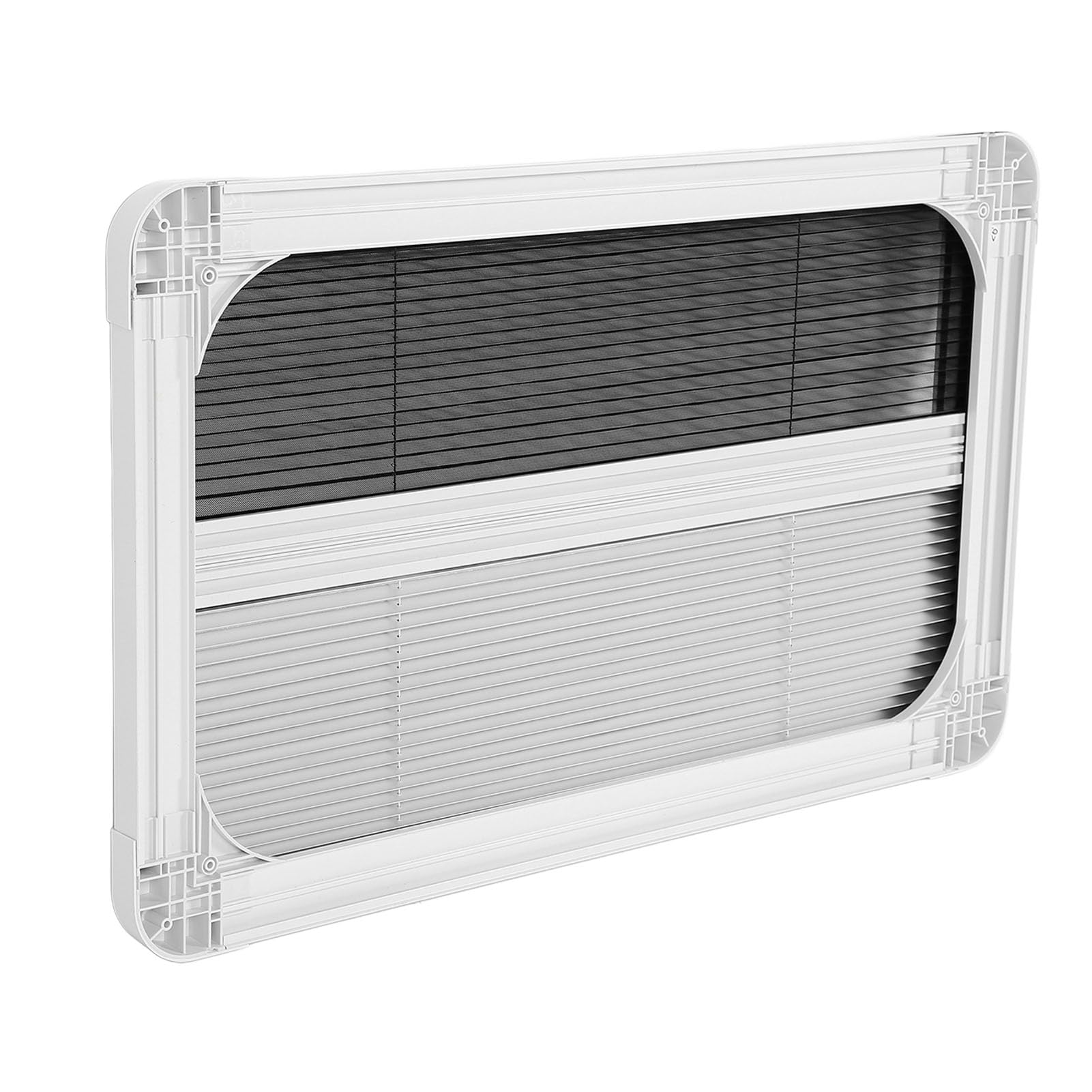 Tenda per Finestra Interna Camper, Kit Parasole per Lucernario Termoisolante con Blocco UV 24 X 16 Pollici, Parasole Plissettato per Camper, Roulotte, Rimorchio da Viaggio, Camper