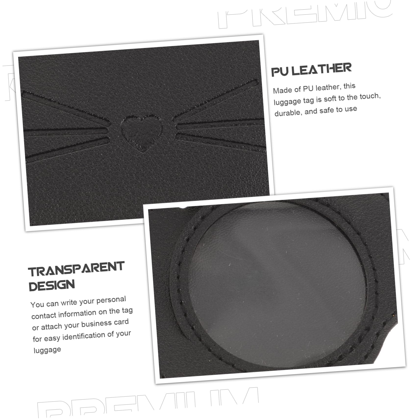 LIFKOME 9stücke Teiliges Gepäckanhänger Aus Pu-leder Langlebige Und Robuste Koffer Tags Für Sicheres Reisen Für Handgepäck Und Aufgegebenes Gepäck