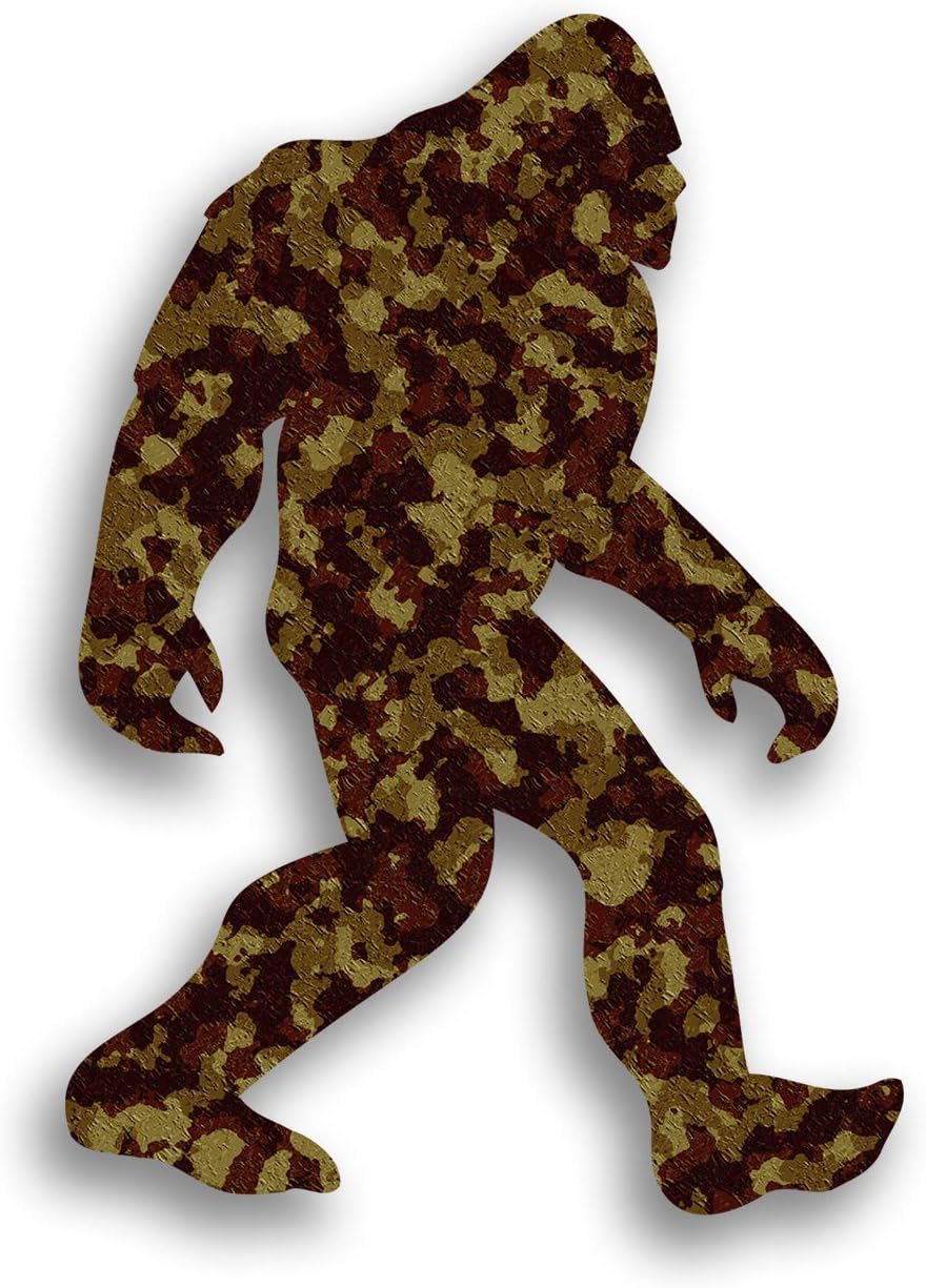 Bigfoot Sasquatch Laminated Vinyl Decal Sticker | 5.5-Inch by 4-Inch | Custom Overlay Sticker Series | Decals (PD3187)