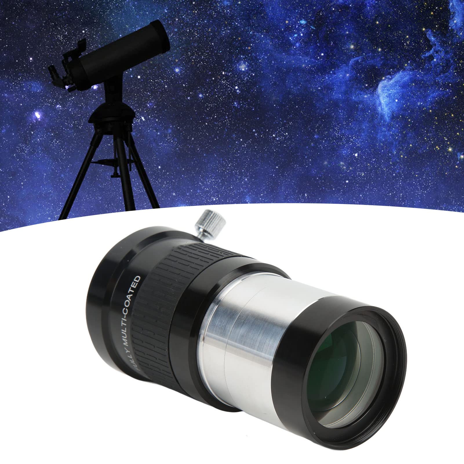 Lente di Barlow, Lente di Barlow da 2 Pollici 2X con Anello Adattatore da 2 Pollici a 1,25 Pollici, Lente D'ingrandimento del Telescopio Astronomico, Accessorio del Telescopio