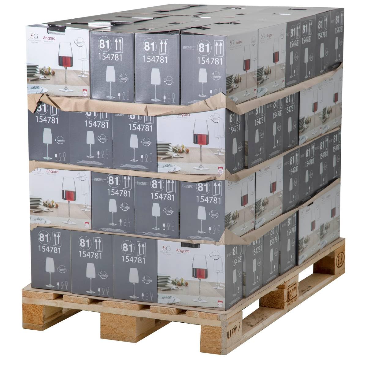Secret de Gourmet - Lote de 6 copas de vino de cristal angara 42cl