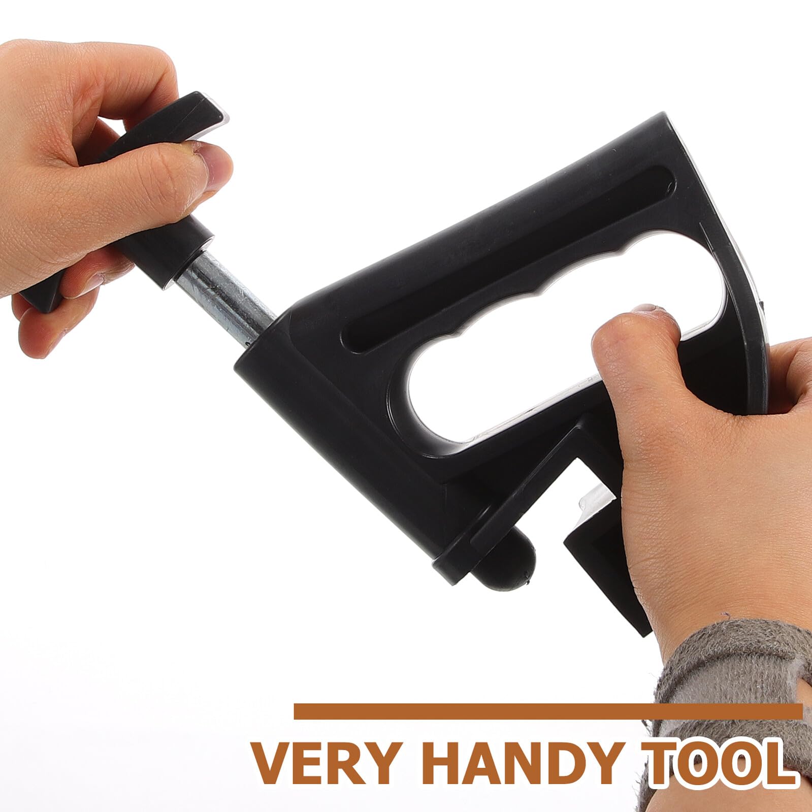 HEMOTON Strumento per Cambio Gomme 2 Pezzi in Plastico Nero Design Portatile e Alta Durata, per Riparazione Pneumatici e Smontaggio Pneumatici Auto