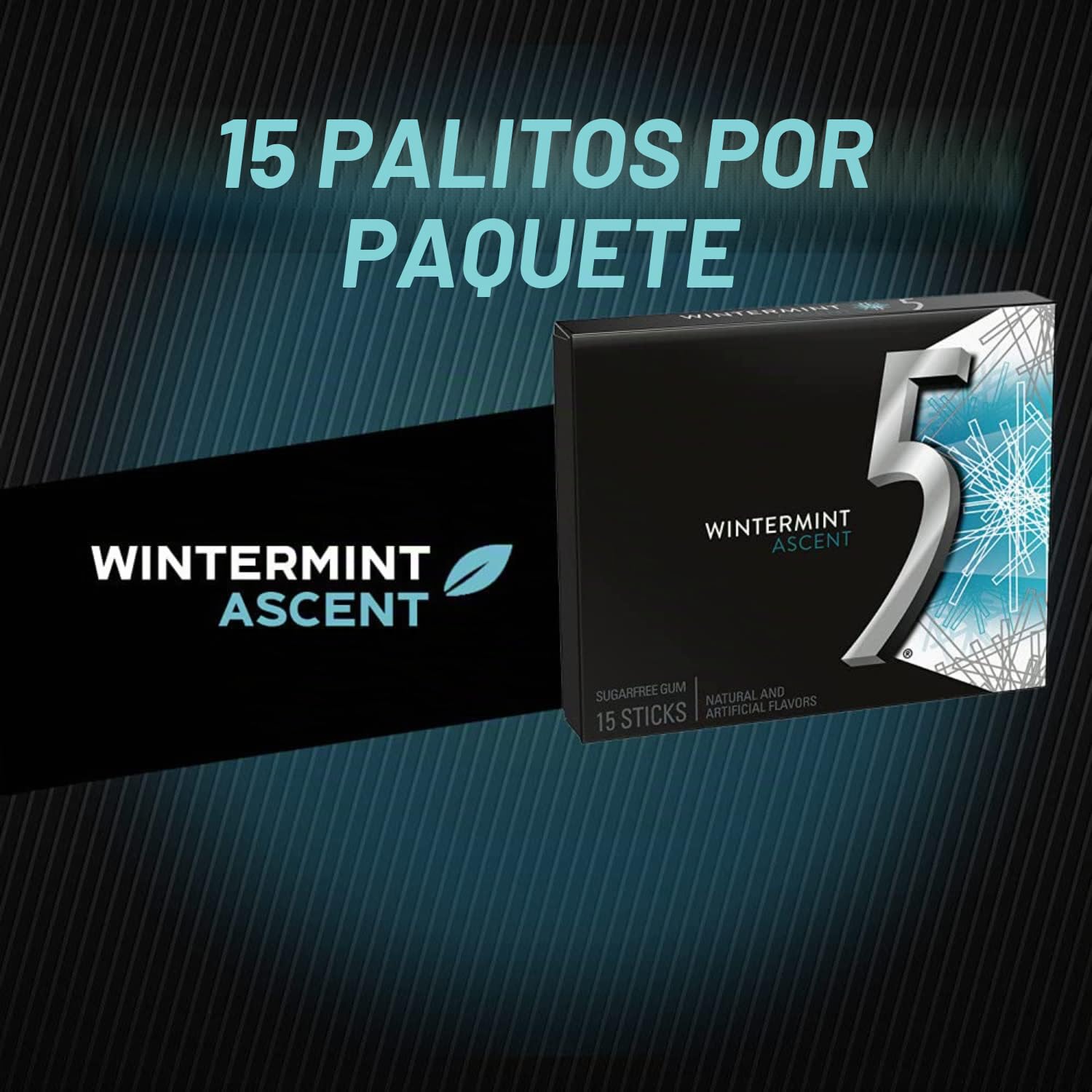 Wrigley's 5 Gum Wintermint Ascent, 10 Pack