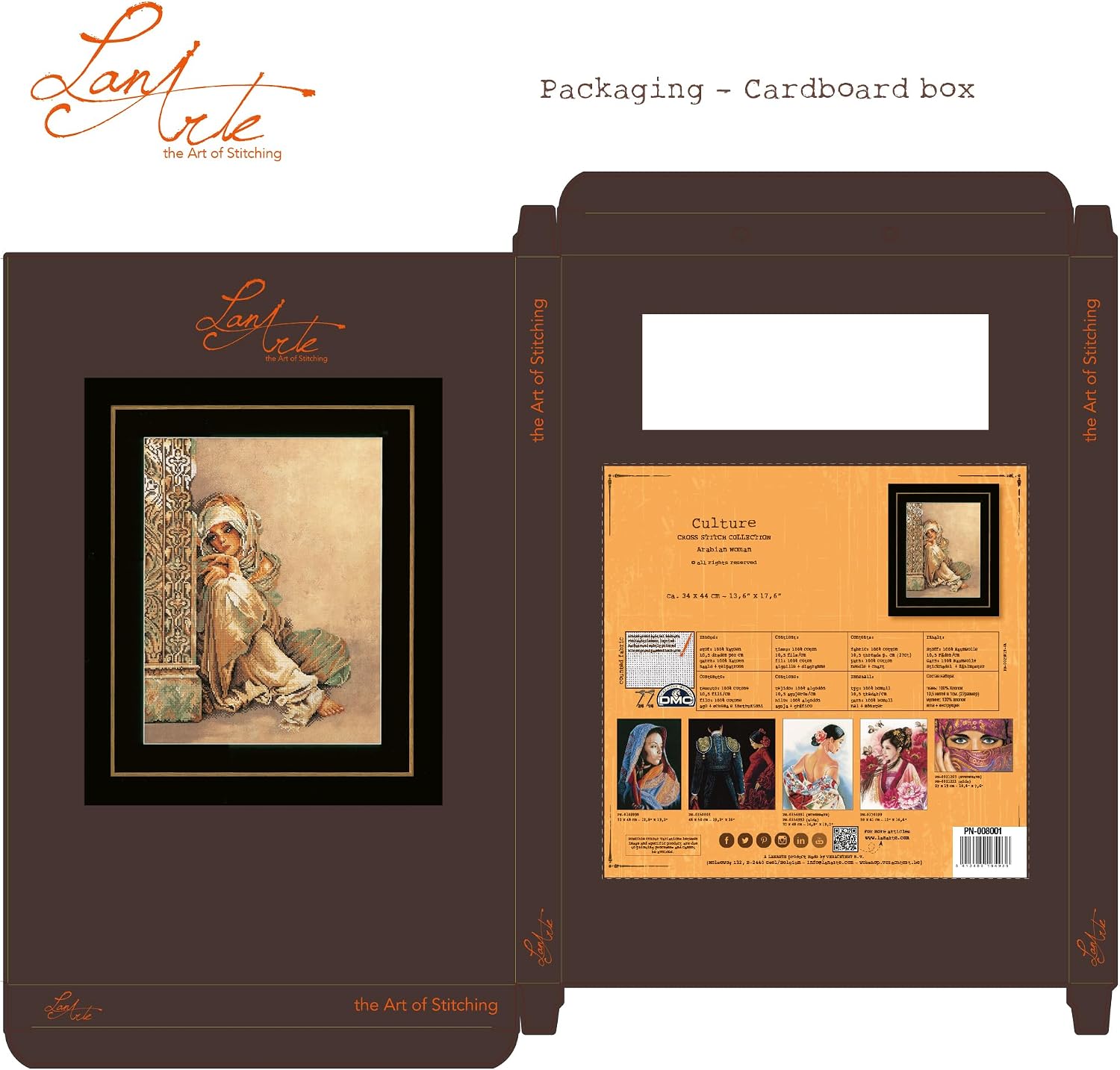 Lanarte Counted Cross Stitch kit Arabian Woman