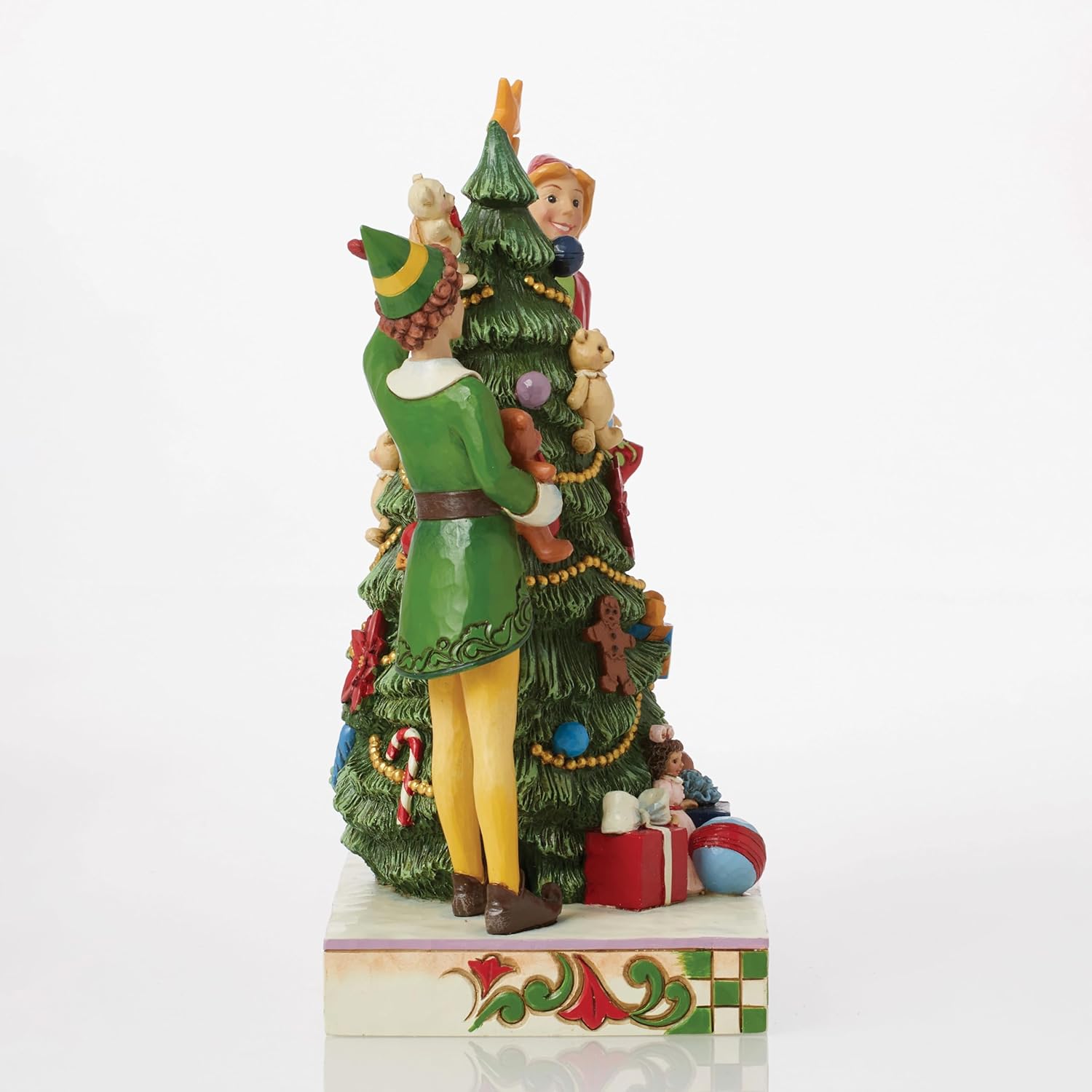 Enesco Elf by Jim Shore Buddy and Jovie Decorating The Christmas Tree Figurine, 9.13 Inch, Multicolor