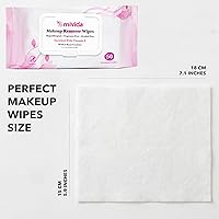 Vista 7 de mivida Toallitas desmaquillantes hipoalergénicas a granel con vitamina E, paquete de 200 unidades (4 × 50) paquete de valor, toallitas de maquillaje