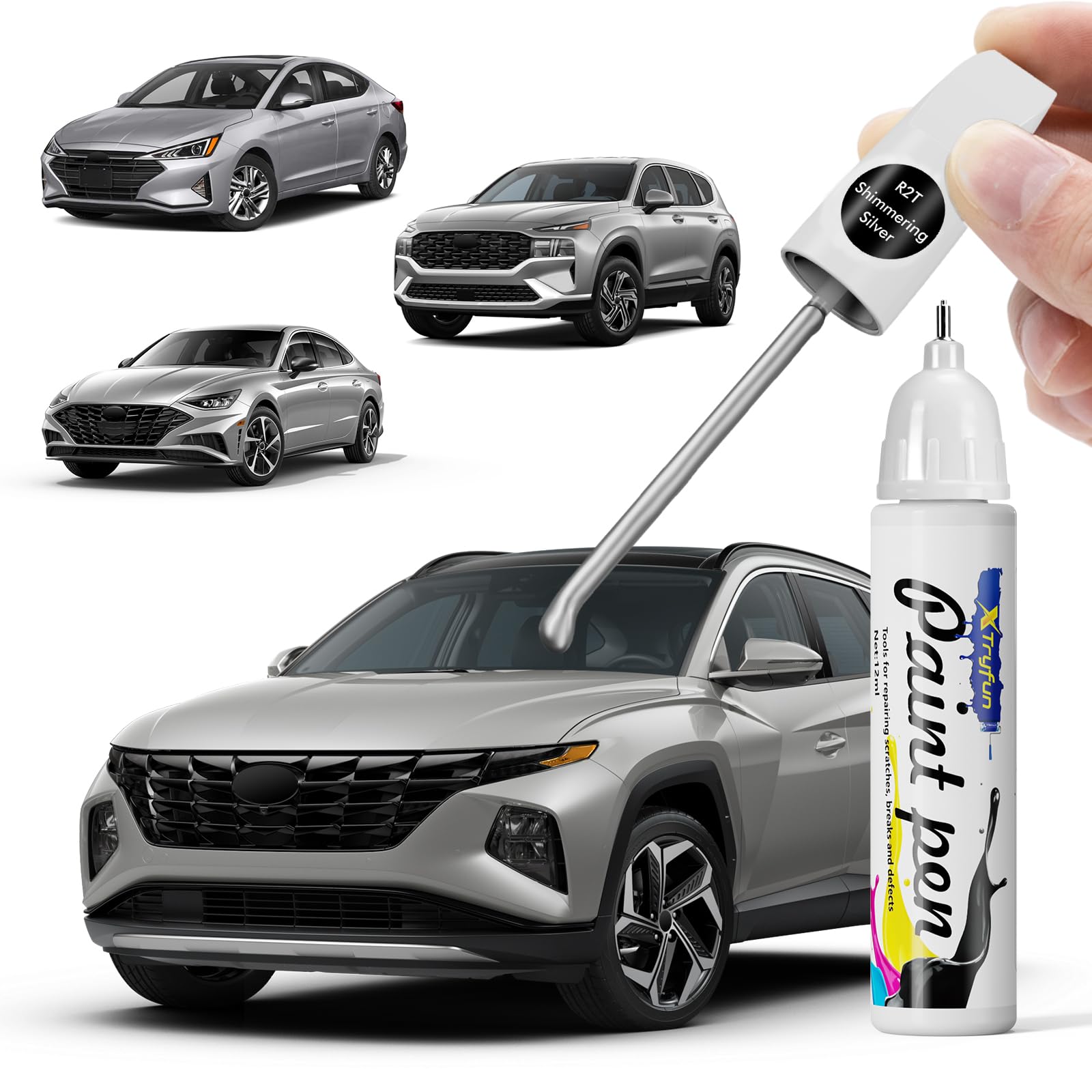 Amazon.com: XTryfun Shimmering Silver (R2T) Touch Up Paint