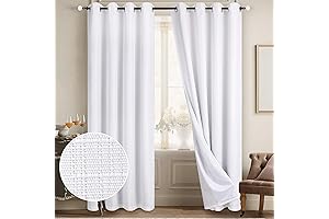 Diraysid 100% Blackout Curtains for Bedroom