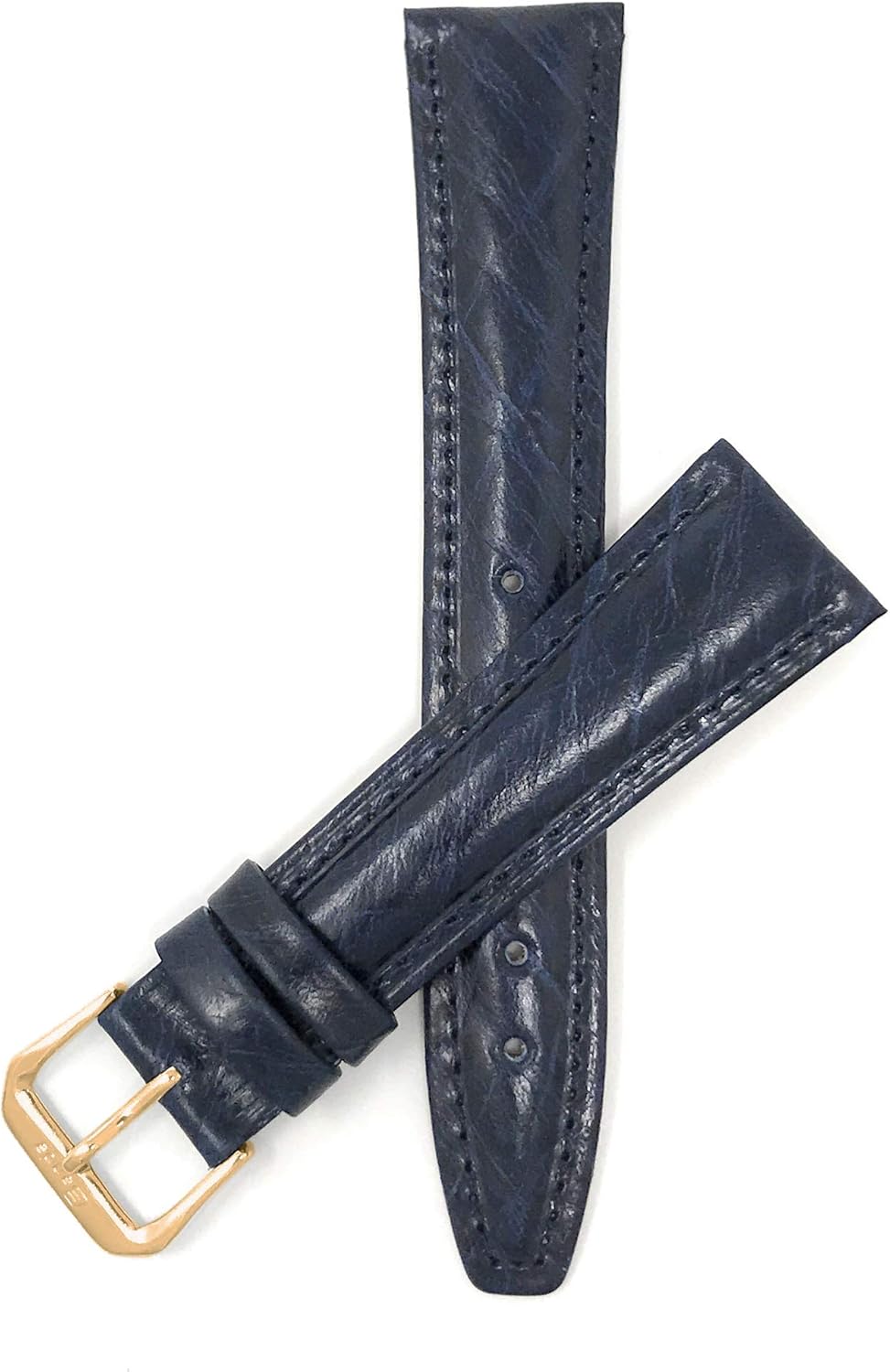 Bandini Leather Watch Band Strap - Lizard, Crocodile, Bark Pattern - Glossy Finish - 4 Colors - 12mm, 14mm, 16mm, 18mm, 20mm