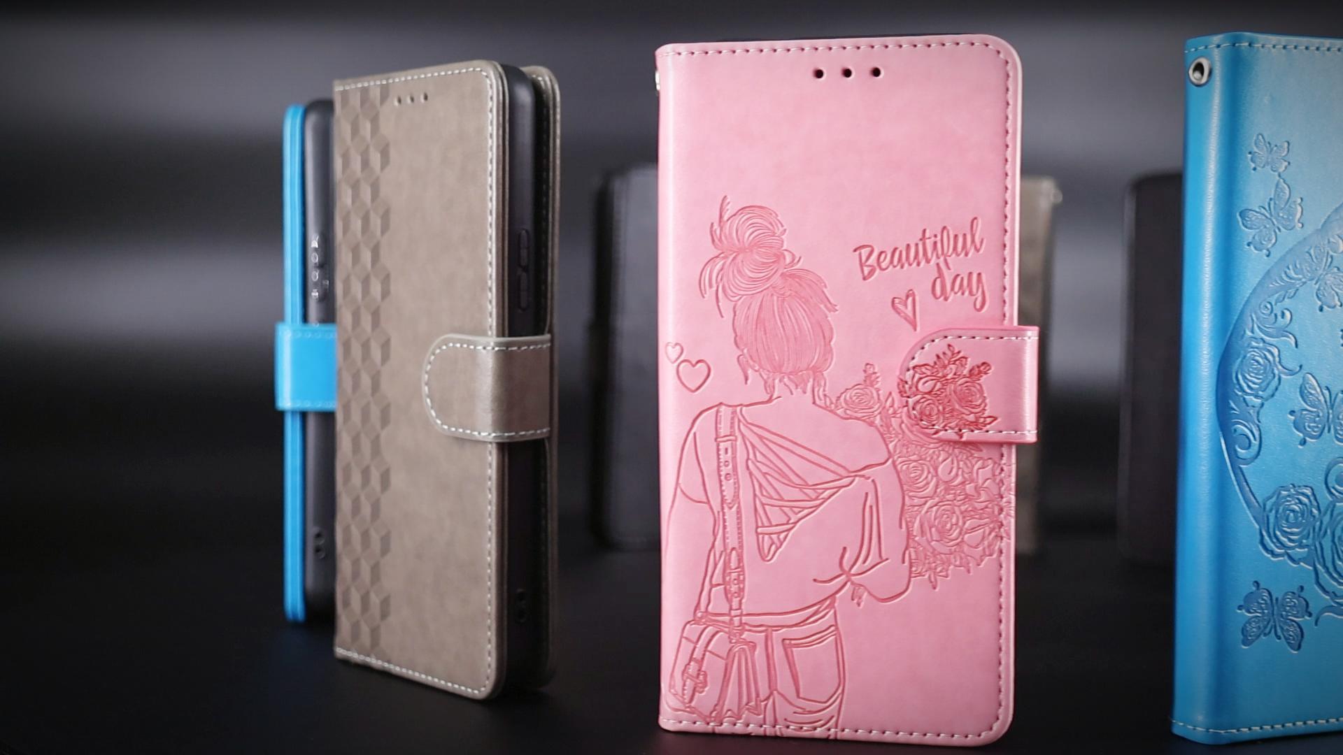 Custodia Portafoglio In Pelle Per Xiaomi Redmi 13C 4G/5G E Poco C65 | Con Supporto E Slot | Grigio - 3