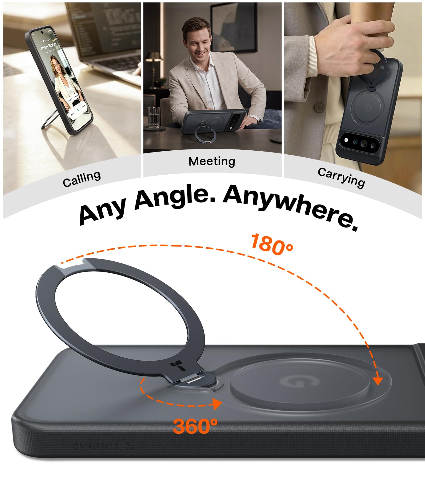 Amazon.com: TORRAS Q3 Spin for Google Pixel 11 Pro XL Case, 360