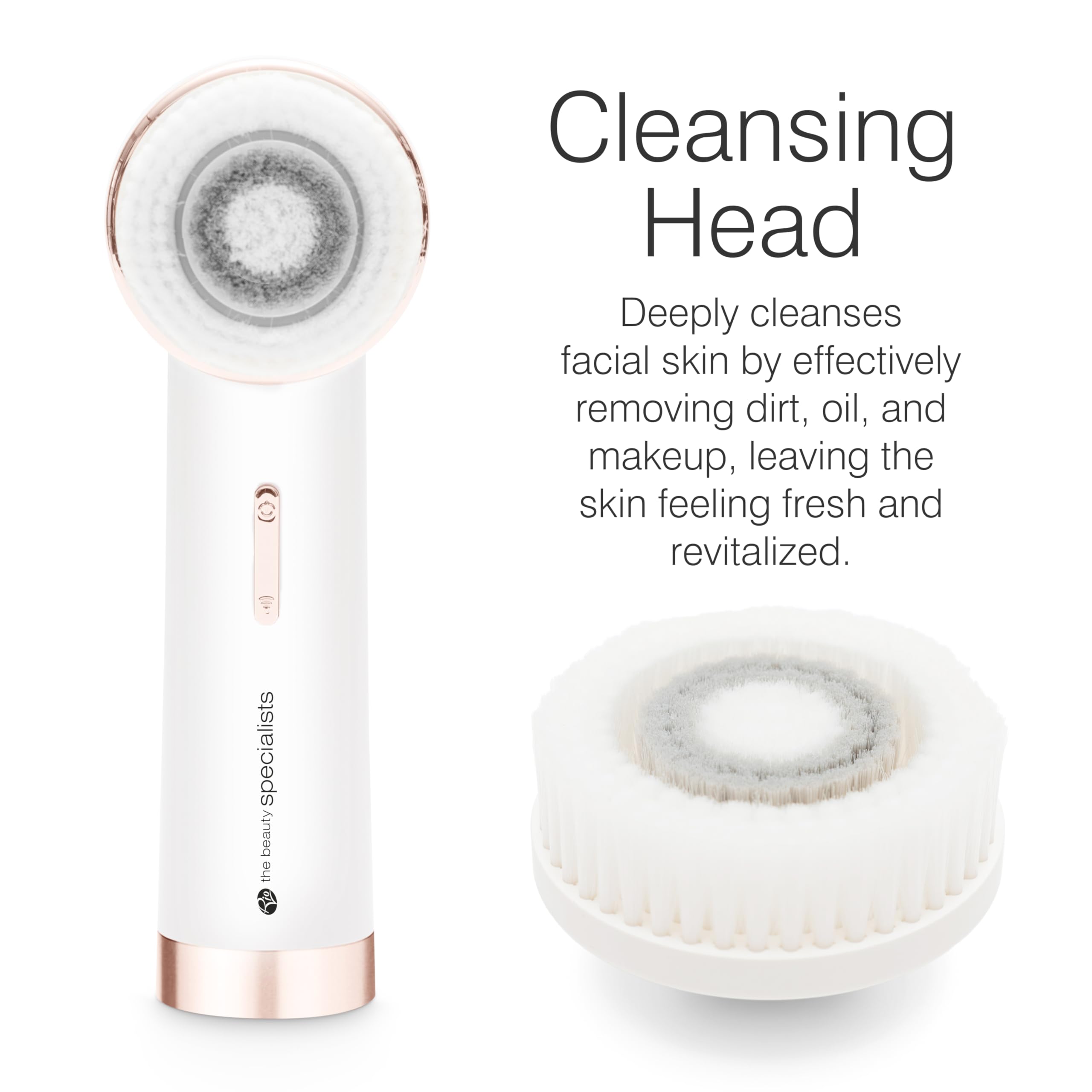 Rio Pure Cleanse Deep Facial Cleansing & Exfoliating Facial Brush, with 2 Brush Heads for Deep Cleansing Gentle Exfoliating - Image 4