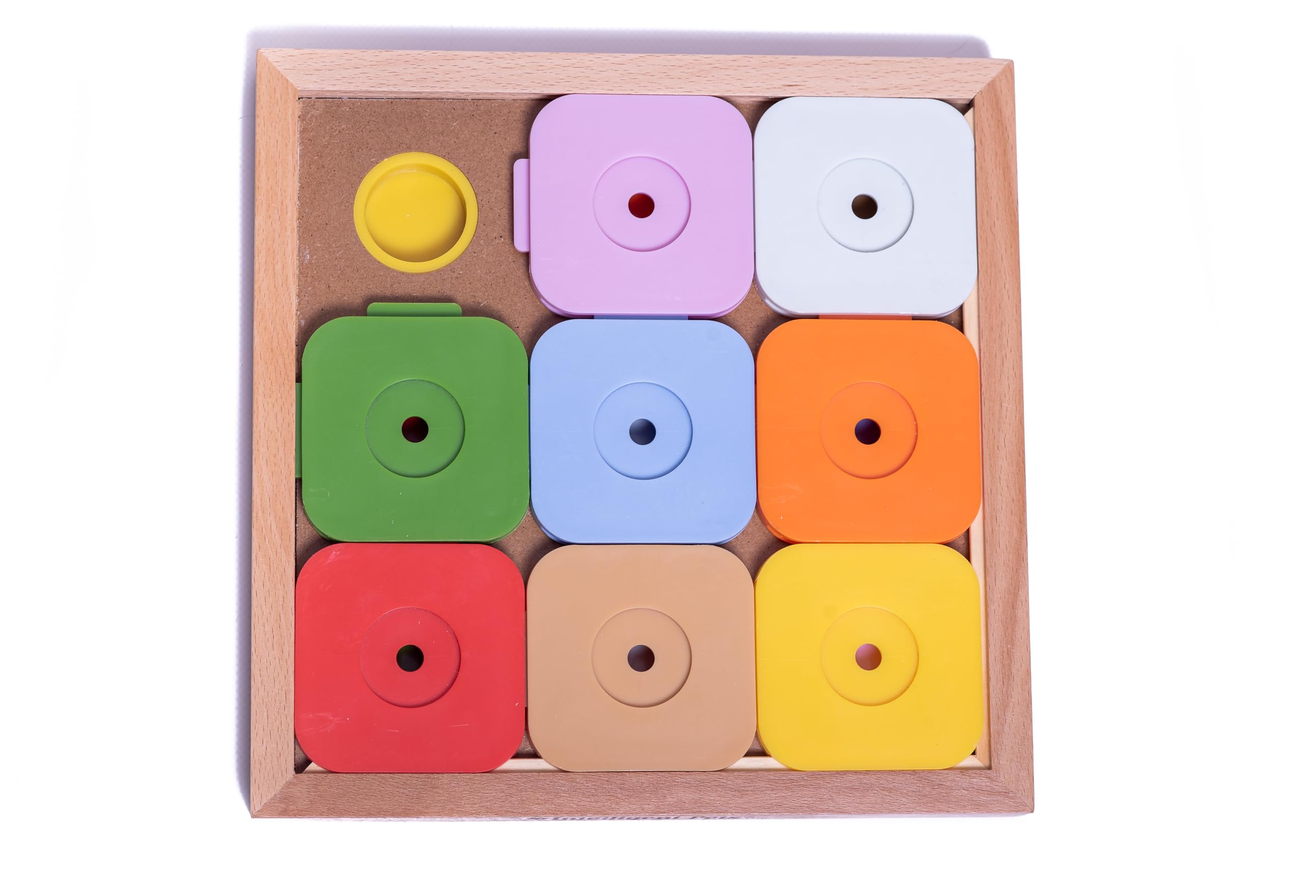 My Intelligent Dogs Juguete Interactivo para Perros de Madera Dog' Sudoku Rainbow Profi, M