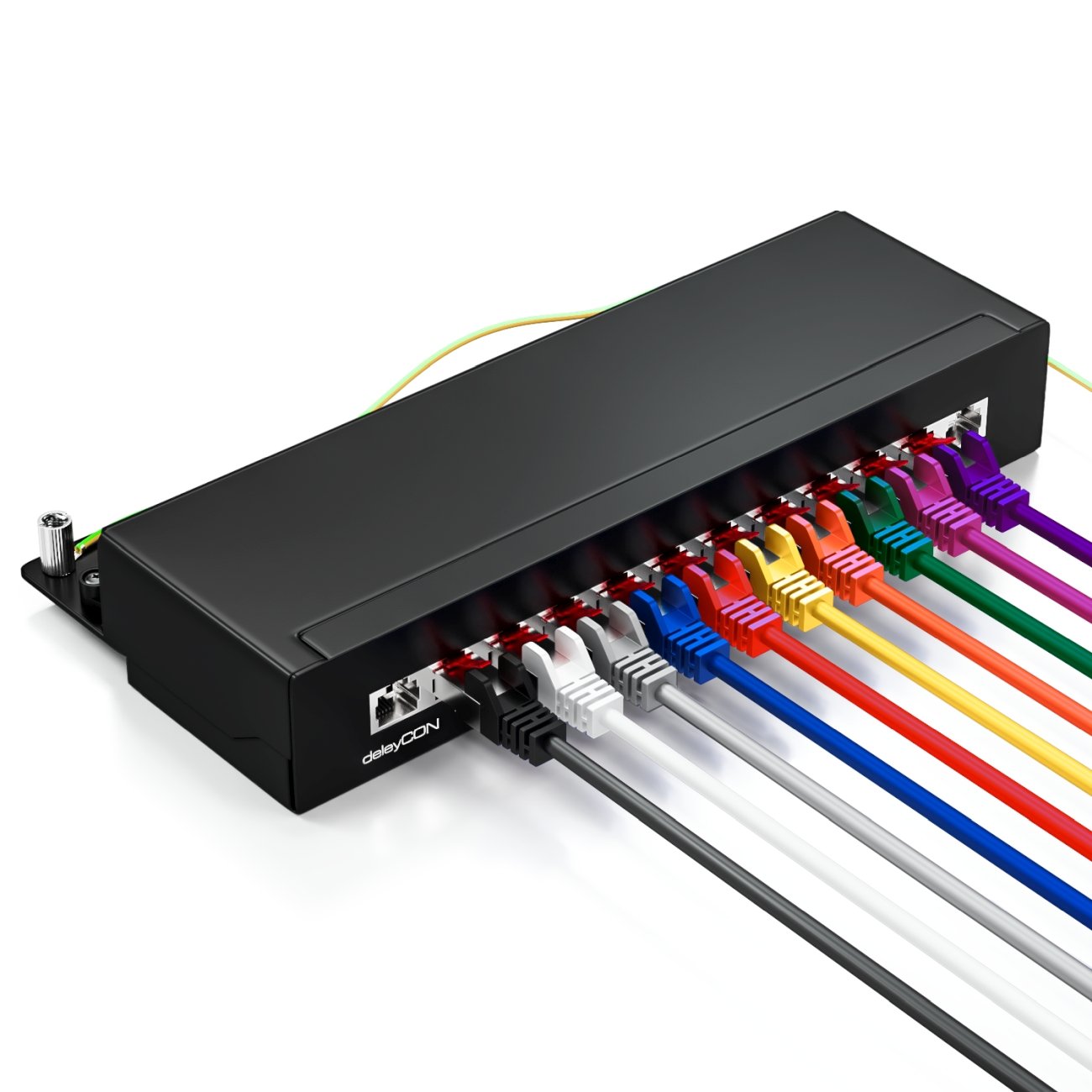 deleyCON 10x 2m Cavo Patch CAT6 Schermatura S/FTP PiMF CAT-6 RJ45 Rete Ethernet LAN DSL Switch Router Modem Access Point Patchpanel - Multicolore deleyCON 10x 2m Cavo Patch CAT6 Schermatura S/FTP PiMF CAT-6 RJ45 Rete Ethernet LAN DSL Switch Router Modem Access Point Patchpanel - Multicolore