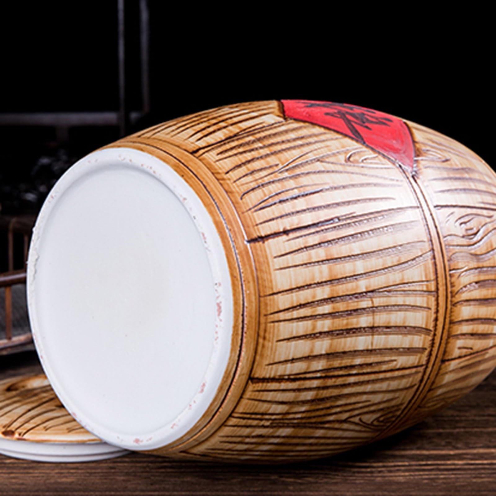 Ceramiczny słoik ryżu, pojemniki na żywność, dozownik ryżu ceramiczny, ceramiczne przechowywanie ryżu, dla fasoli