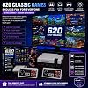 GameNext Consola de juegos retro con 620 juegos integrados, consola de videojuegos clásica con 2 controles con cable, sistema de juegos retro plug and play con salida AV para TV 3